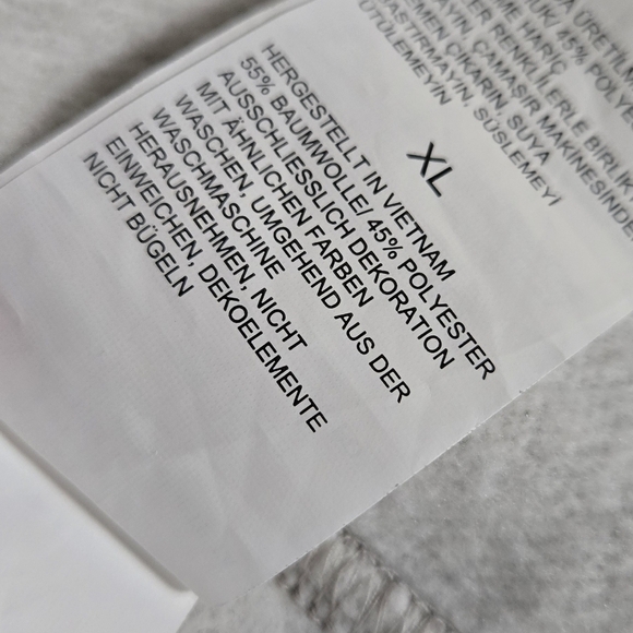 Nautica Light Gray Long Sleeve Fleece Shirt Shacket Sweatshirt Unisex Size XL - Picture 8 of 11